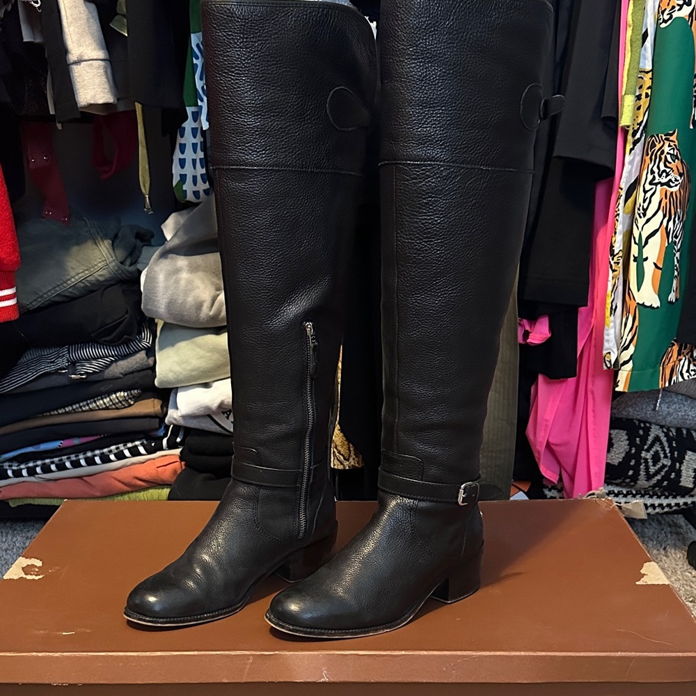 Coach Black Over the Knee Boots